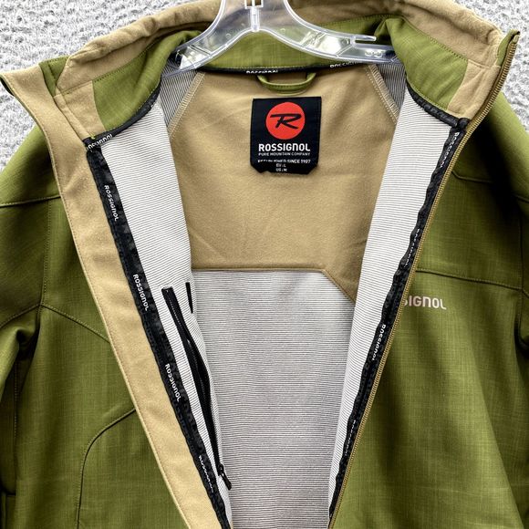 Rossignol Jacket Adult Medium Green SoftShell Ski Snowboard Sample Outdoor Men's - Picture 6 of 11